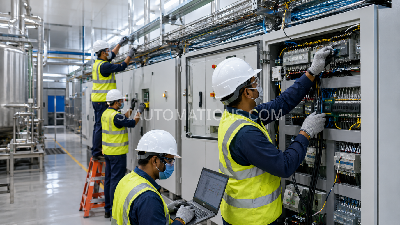 Industrial electrical installation project